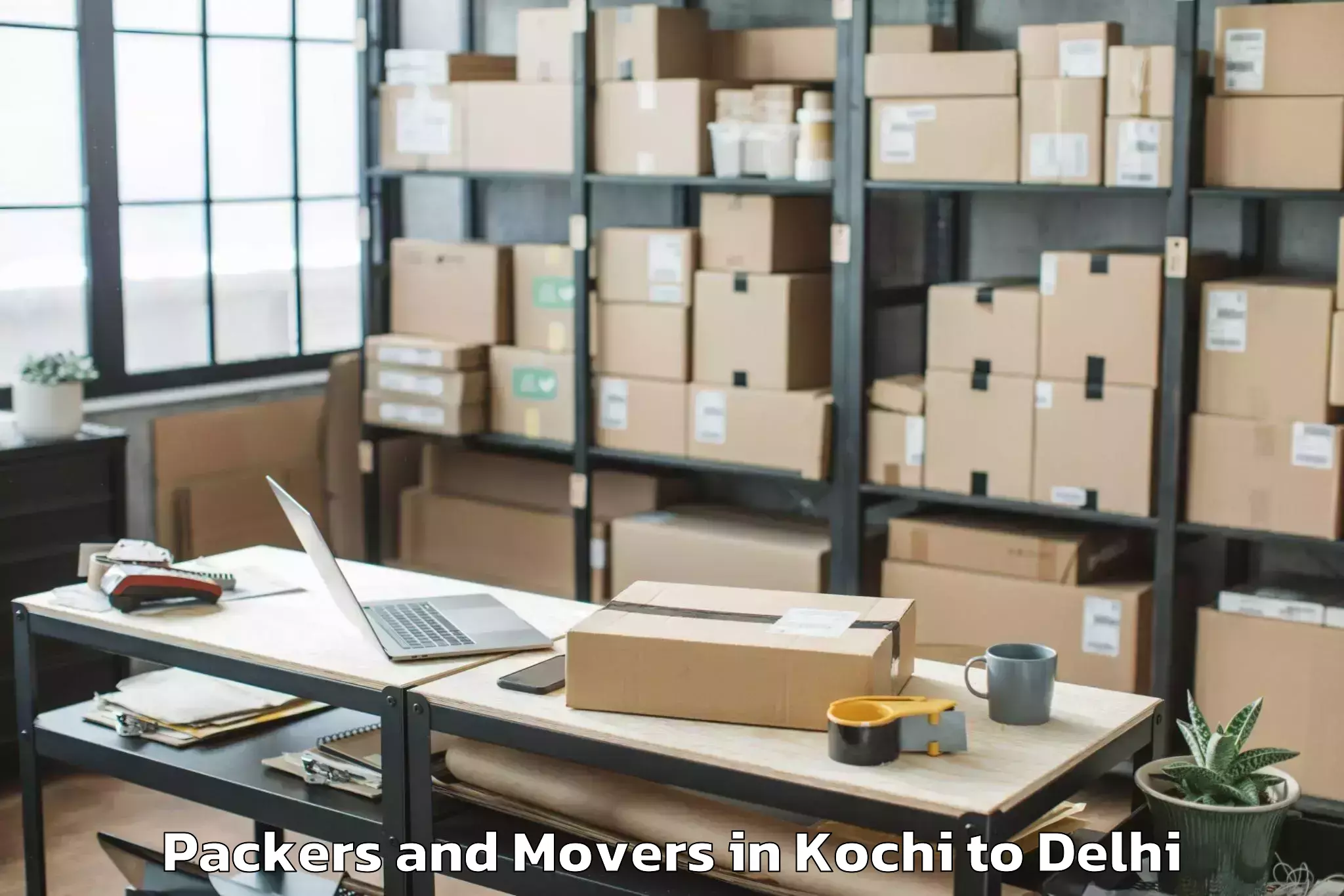 Kochi to Naraina Packers And Movers Booking